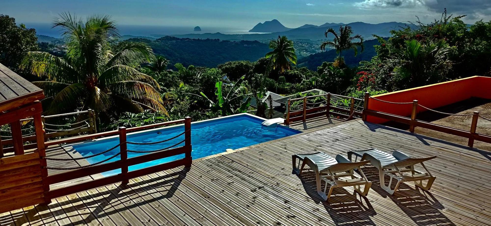 Villa Cosaroe 6-14 Pers Piscine Et Superbe Vue Mer Panoramique Riviere-Salee Eksteriør bilde